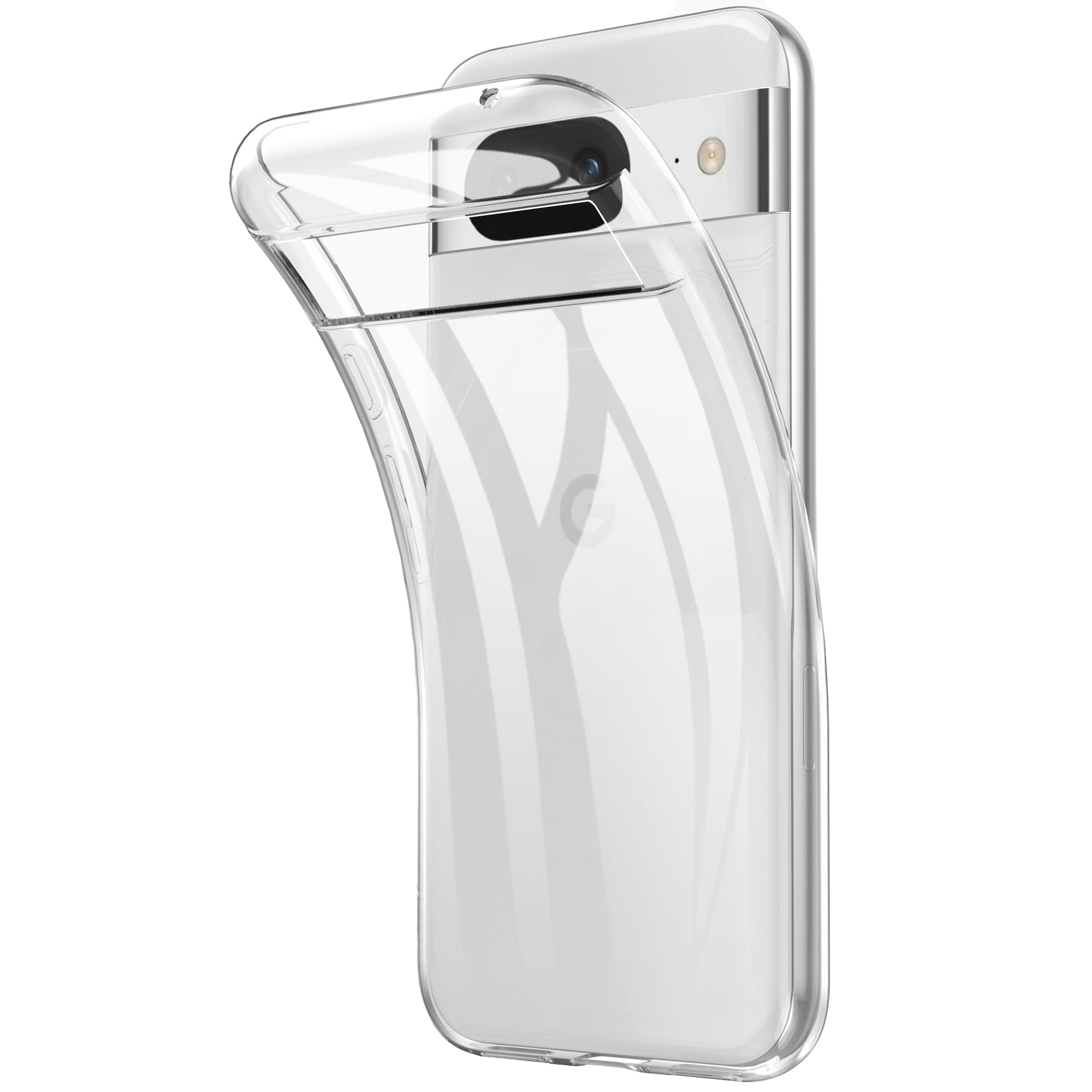 For Google Pixel 8a Clear Case TPU Anti-fingerprint Phone Cover For Google Pixel 8a Clear Case TPU Anti-fingerprint Phone Cover